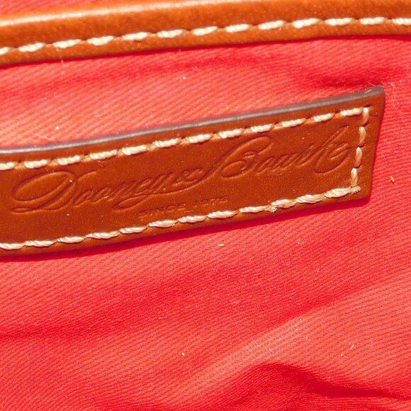 Dooney & Bourke Brown Ostrich Serena Crossbody Shoulder Bag & Purse Clutch - Picture 8 of 13